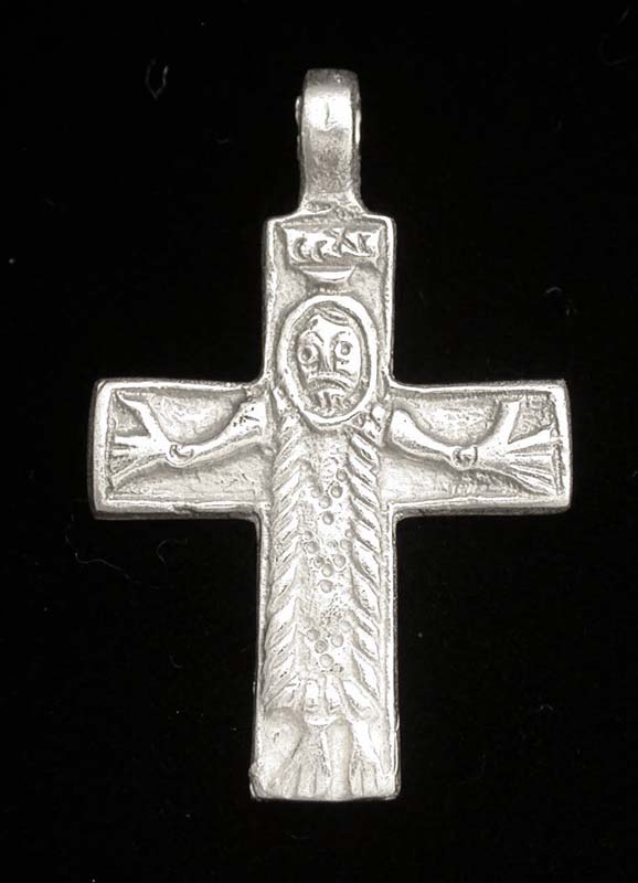 Cross, Great Moravia Pendant, Sterling Silver Reproduction