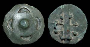 Harness, Strap Mount, Crescent Moon Pattern, c. 1st-3nd Cent Harness, Strap Mount, Crescent Moon Pattern, c. 1st-3nd Cent