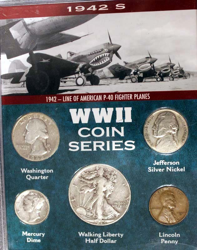 WWII Coin Set, Sacramento Mint, 1942
