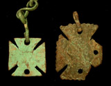 Two Cross 'pattee' fobs, ca. early 20th Cent Two Cross 'pattee' fobs, ca. early 20th Cent