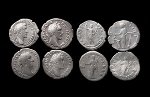 Antoninus Pius Denarius 4-pack Antoninus Pius Denarius 4-pack