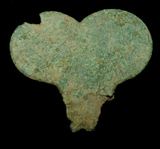 Harness Pendent, Heart-shaped, c. 1st Cent. Harness Pendent, Heart-shaped, c. 1st Cent.