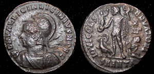 Licinius JR Helmeted Portrait Licinius JR Helmeted Portrait