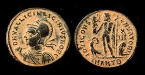 Licinius JR Helmeted Portrait Licinius JR Helmeted Portrait