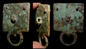 Belt Mount, Square Plate w Suspension Loop and Cotter Pin Belt Mount, Square Plate w Suspension Loop and Cotter Pin