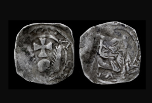 Silver Pfennig, Friesach, Bishop Eberhard II, c. 1212-1216 CE Silver Pfennig, Friesach, Bishop Eberhard II, c. 1212-1216 CE