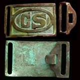 US Civil War Confederate States Buckle US Civil War Confederate States Buckle