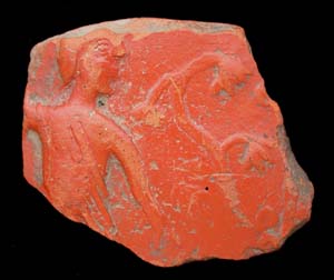 Terra sigillata fragment, 1st-3rd Cent Terra sigillata fragment, 1st-3rd Cent