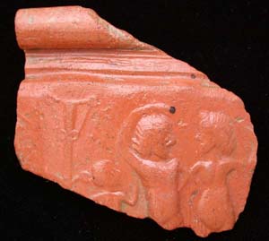 Terra sigillata fragment, 1st-3rd Cent Terra sigillata fragment, 1st-3rd Cent