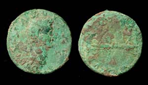 Divus Augustus Æ As, struck under Nerva. Divus Augustus Æ As, struck under Nerva.