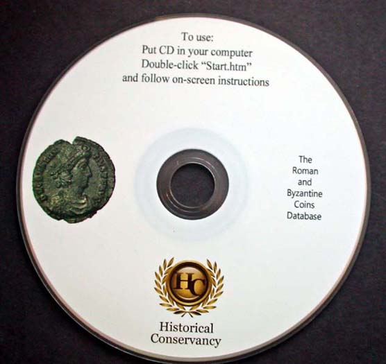 Ancient Roman/Byzantine Coin CD Data Base