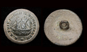 Button, Officer's, Danube Steam Ship Company, c. 1850 Button, Officer's, Danube Steam Ship Company, c. 1850