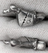 Enigmatic Danubian Celt Silver Duck ca. 1st Cent AD Enigmatic Danubian Celt Silver Duck ca. 1st Cent AD