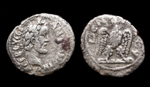 Roman Egypt, Antoninus Pius, Billon Tetradrachm, Eagle Reverse Roman Egypt, Antoninus Pius, Billon Tetradrachm, Eagle Reverse