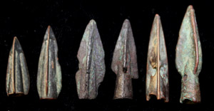 Bronze Age, Greek/Scythian Arrow Point 6-Pack, c. 7th-1st C. BC Bronze Age, Greek/Scythian Arrow Point 6-Pack, c. 7th-1st C. BC