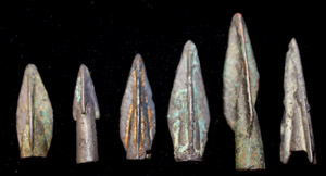 Bronze Age, Greek/Scythian Arrow Point 6-Pack, c. 7th-1st C. BC Bronze Age, Greek/Scythian Arrow Point 6-Pack, c. 7th-1st C. BC