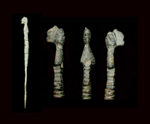 Hair Pin, Skeuomorphic, 'Elegant Lady', c. 1st-3rd Cent Hair Pin, Skeuomorphic, 'Elegant Lady', c. 1st-3rd Cent