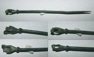 Hair Pin, Hand Holding Pearl, c. 1st-3rd Cent. Hair Pin, Hand Holding Pearl, c. 1st-3rd Cent.