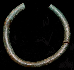 Bronze Age Hallstatt Culture Wrist Torc, c. 8th-6th Cent. BC Bronze Age Hallstatt Culture Wrist Torc, c. 8th-6th Cent. BC