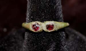 Ring, Medieval, Ladies with 2 Jewels, ca. 16th-17th Cent Ring, Medieval, Ladies with 2 Jewels, ca. 16th-17th Cent