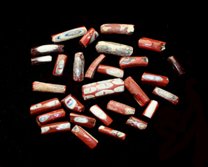 Egyptian Faience Beads, ca. 1400 thru 800 BC Egyptian Faience Beads, ca. 1400 thru 800 BC