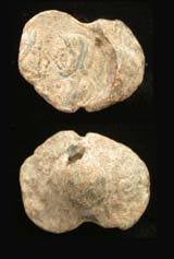 Roman Lead Seal, Two Emperors, Confronting busts 3rd-4th Cent AD Roman Lead Seal, Two Emperors, Confronting busts 3rd-4th Cent AD