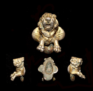 Applique, Leaping Lion, Zoomorphic, c. 2nd Cent AD Applique, Leaping Lion, Zoomorphic, c. 2nd Cent AD