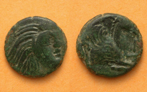 Panticapaeum, Young Satyr and Pegasus, 310-304 BC Panticapaeum, Young Satyr and Pegasus, 310-304 BC
