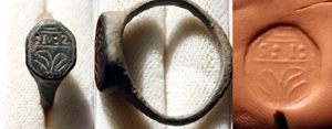 Ring, Medieval, Men's with Signet Intaglio! Ring, Medieval, Men's with Signet Intaglio!