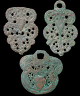 A Matched Trio of Medieval Belt Adornments A Matched Trio of Medieval Belt Adornments