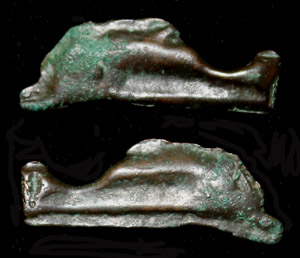 Olbia, Sarmatia, Cast Dolphin Money, c. 5th-4th Cent. BC Olbia, Sarmatia, Cast Dolphin Money, c. 5th-4th Cent. BC