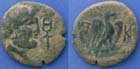 Olbia City issue, Zeus/Eagle with die-engraved CM, c. 64-65 AD. Olbia City issue, Zeus/Eagle with die-engraved CM, c. 64-65 AD.