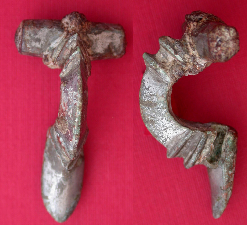 Brooch, P-shaped, Silvered, c. 2nd-3rd Cent SOLD!