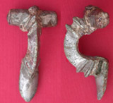 Brooch, P-shaped, Silvered, c. 2nd-3rd Cent Brooch, P-shaped, Silvered, c. 2nd-3rd Cent