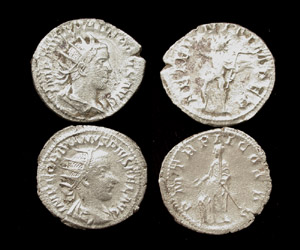 AR Antoninianus 2-pack, Philip II & Gordian III AR Antoninianus 2-pack, Philip II & Gordian III