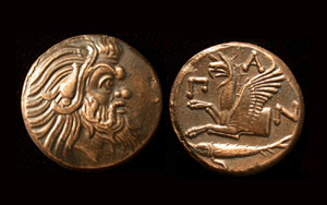 Panticapaeum, Old Satyr & Griffin, 310-303 BC Panticapaeum, Old Satyr & Griffin, 310-303 BC