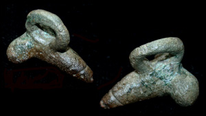 Roman Bronze Phallic Pendent, 1st-3rd Cent AD Roman Bronze Phallic Pendent, 1st-3rd Cent AD