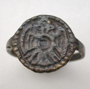 Ring, Avar, Men's, Double-headed Eagle, 6th-8th Cent Ring, Avar, Men's, Double-headed Eagle, 6th-8th Cent