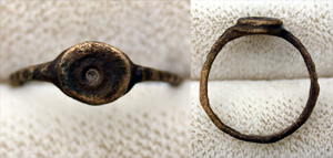 Ring, Roman, Child's with Solar Intaglio, ca. 3rd-4th Cent Ring, Roman, Child's with Solar Intaglio, ca. 3rd-4th Cent