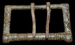 Byzantine/Early Medieval Double-tongue Buckle, c. 10th-14th Cent Byzantine/Early Medieval Double-tongue Buckle, c. 10th-14th Cent