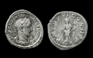 Severus Alexander Denarius, Aequitas reverse Severus Alexander Denarius, Aequitas reverse