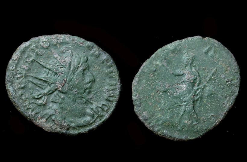 Victorinus, antoninianus, Pax reverse