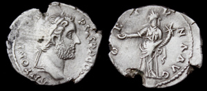 Antoninus Pius AR Denarius, Fortuna, Rare Antoninus Pius AR Denarius, Fortuna, Rare