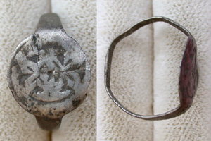 Ring, Medieval, Ladies, Silver, Size 7 3/4 Ring, Medieval, Ladies, Silver, Size 7 3/4
