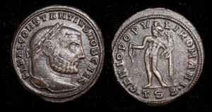 Constantius I, Follis, Genius, Thessalonika Mint Constantius I, Follis, Genius, Thessalonika Mint
