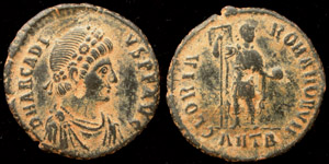 Arcadius Æ 2, Roman Glory, Antioch mint Arcadius Æ 2, Roman Glory, Antioch mint