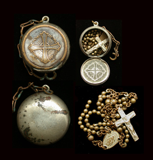 Rosary with Case, Roman Catholic, 19th Century Rosary with Case, Roman Catholic, 19th Century