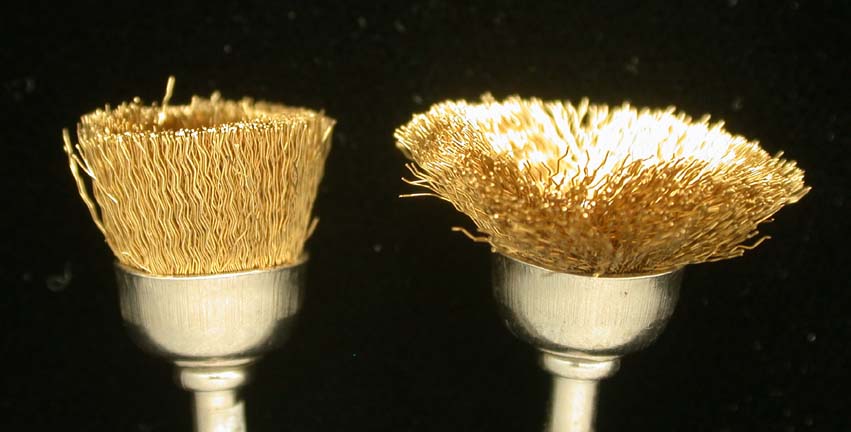 Soft-bristle Dremel Brass Brush