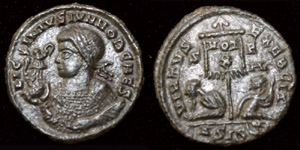 Licinius II (Jr) Victory on Globe Portrait Licinius II (Jr) Victory on Globe Portrait