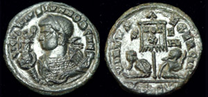 Licinius II (Jr) Victory on Globe Portrait Licinius II (Jr) Victory on Globe Portrait